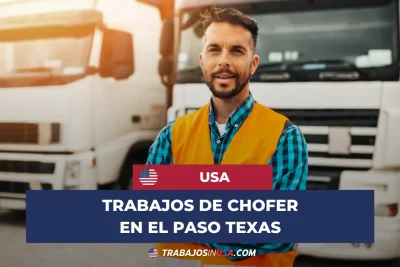 trabajos de chofer en el paso texas