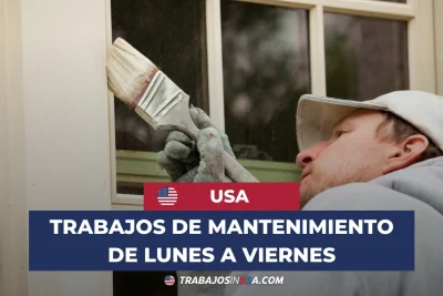 trabajos de mantenimiento de lunes a viernes