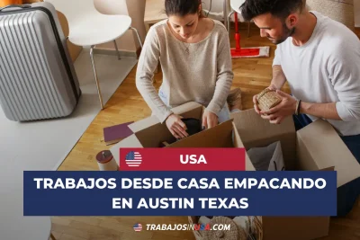 trabajos desde casa empacando en austin texas
